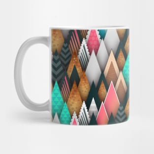 colorful triangle pattern Mug